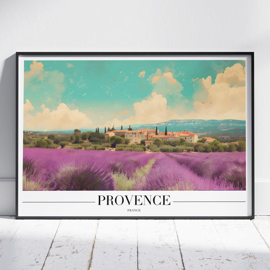 Provence France City World Travel - Rolled Poster Wall Art Print - House Prints