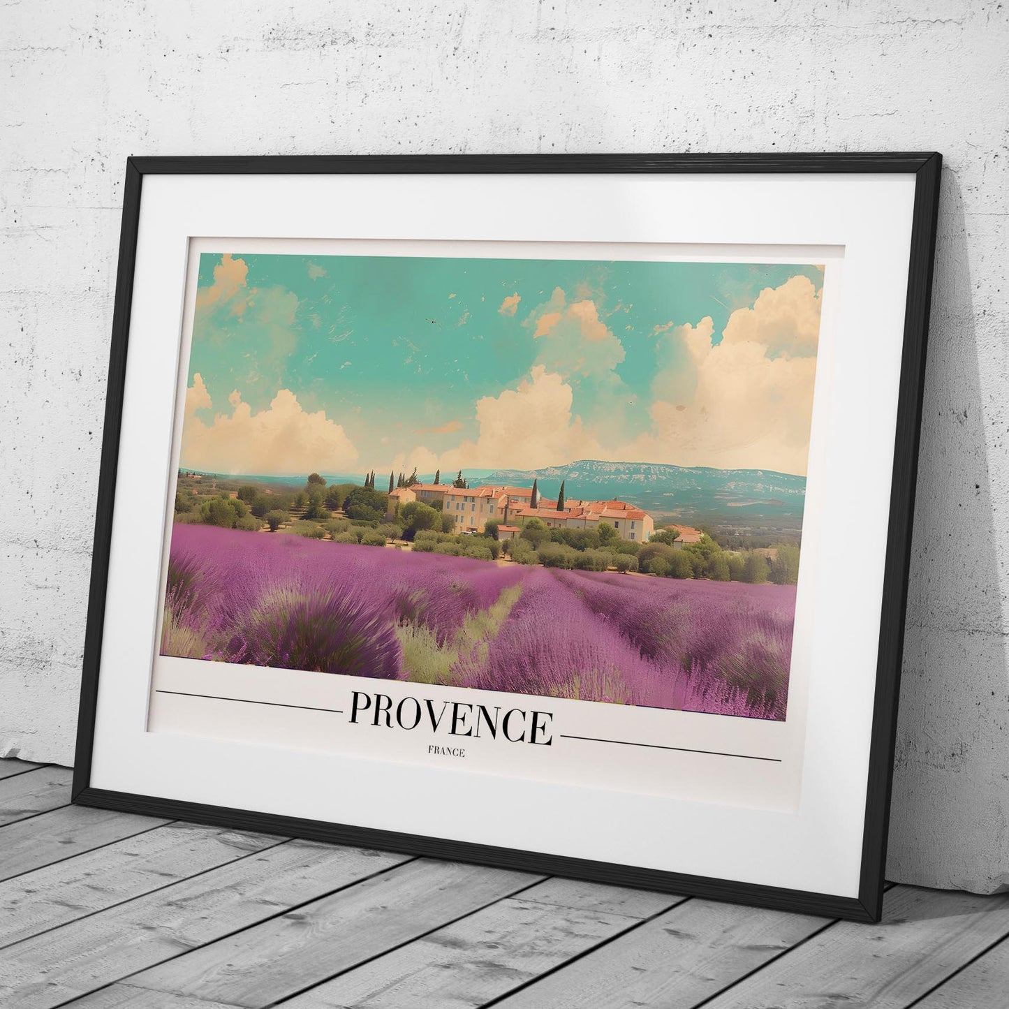 Provence France City World Travel - Rolled Poster Wall Art Print - House Prints