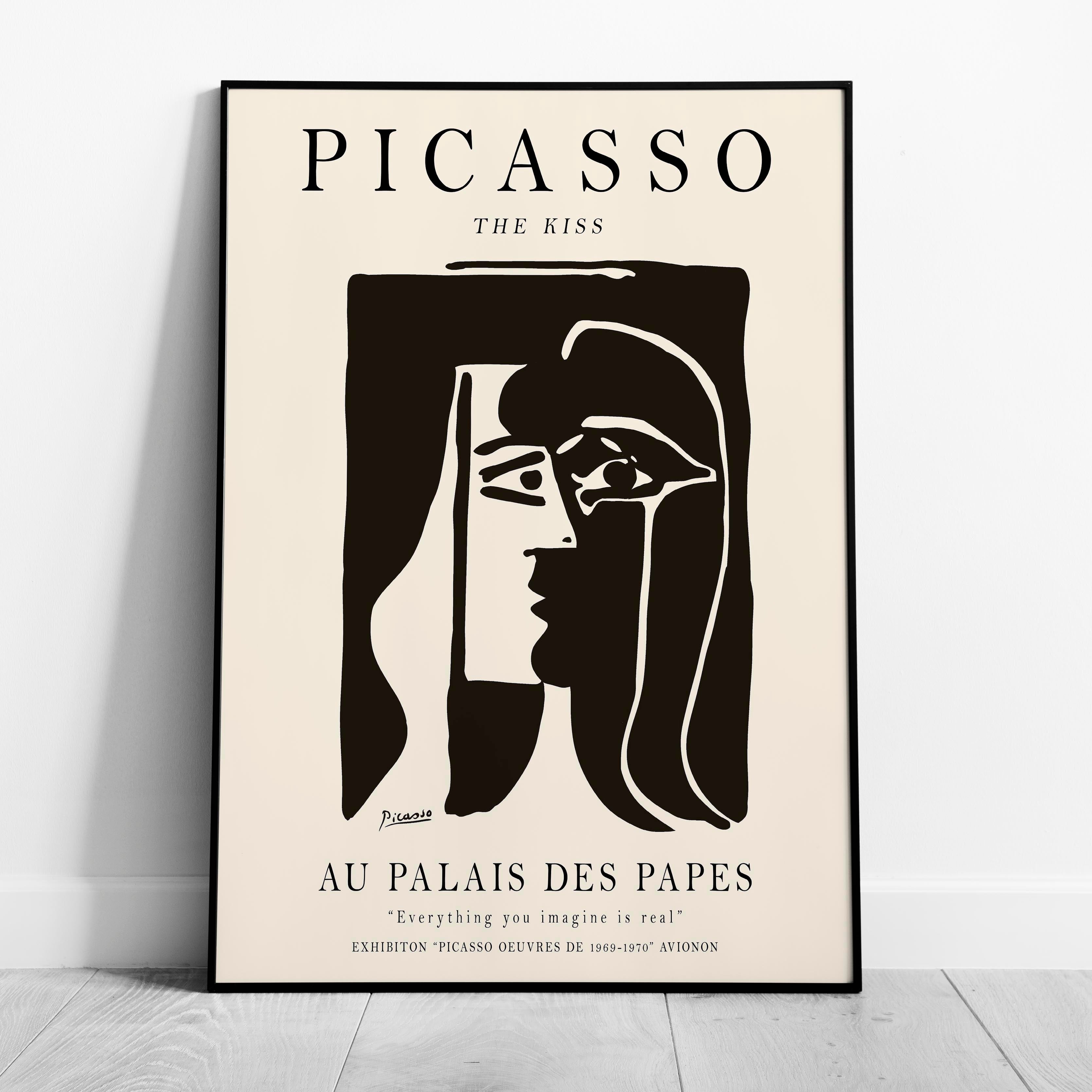 The Kiss Au Palais Des Papes - Pablo Picasso - Rolled Poster Wall Art Print