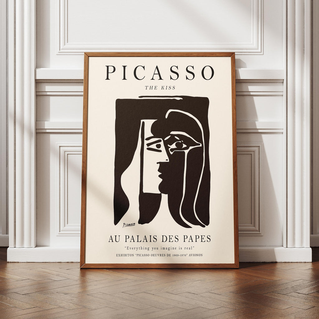The Kiss Au Palais Des Papes - Pablo Picasso - Rolled Poster Wall Art Print
