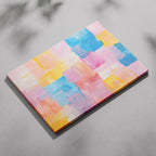 Pastel Harmony of Abstract Brushstrokes - Framed Canvas Wall Art Print | House Prints