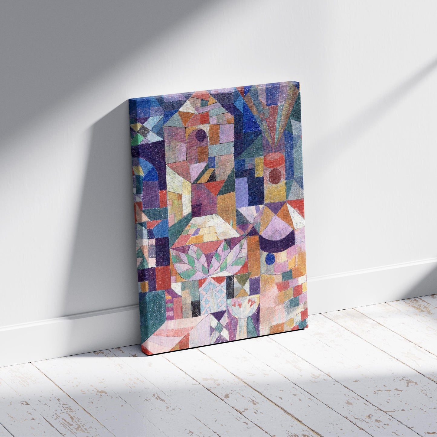 Burggarten - Paul Klee - Framed Canvas Wall Art Print - House Prints