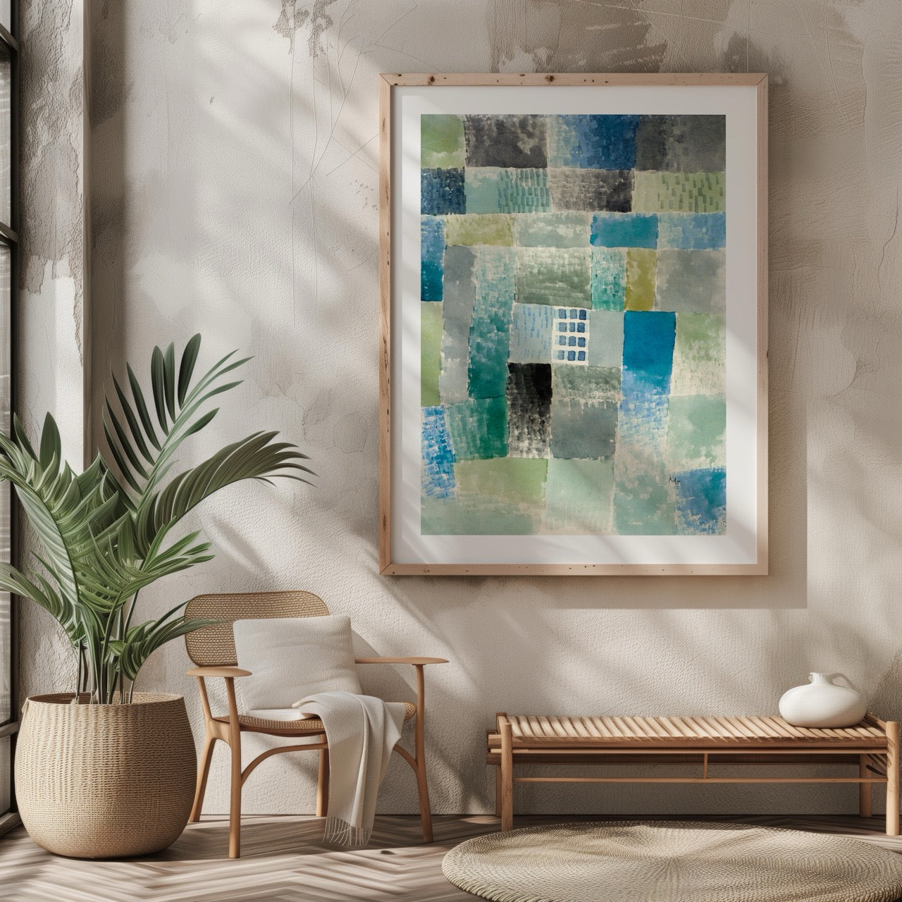 First House in a Settlement - Paul Klee - Rolled Poster Wall Art Print | House Prints