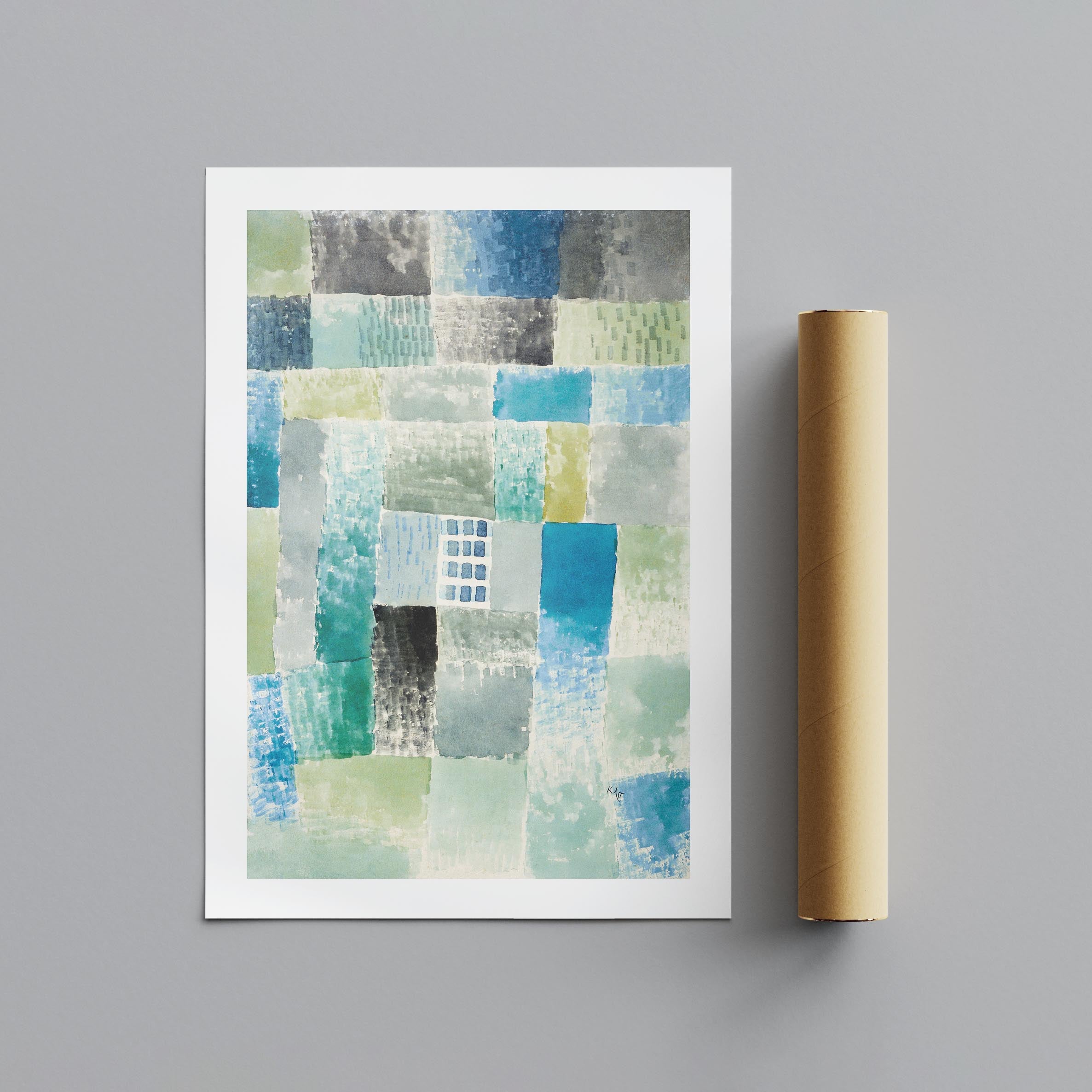 First House in a Settlement - Paul Klee - Rolled Poster Wall Art Print | House Prints