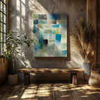 First House in a Settlement - Paul Klee - Framed Canvas Wall Art Print | House Prints