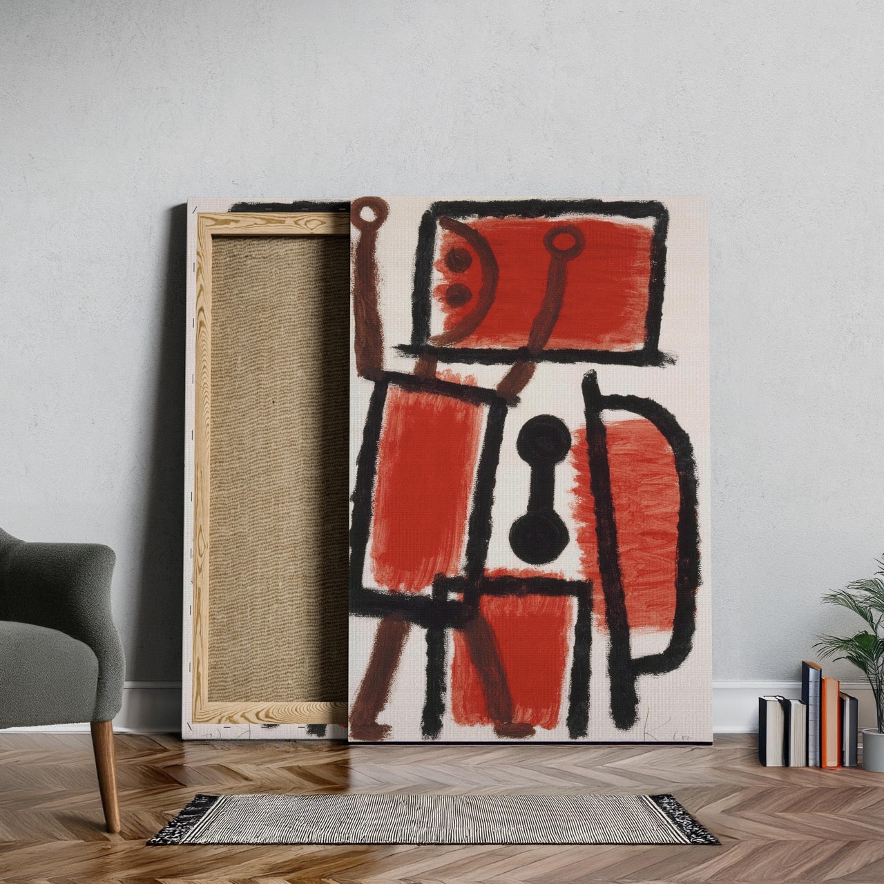 Locksmith - Paul Klee - Framed Canvas Wall Art Print - House Prints