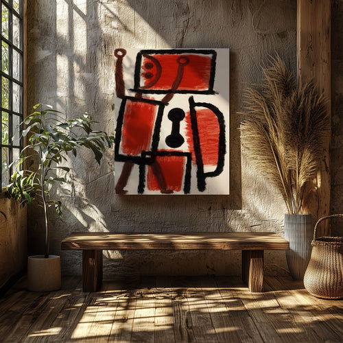 Locksmith - Paul Klee - Framed Canvas Wall Art Print | House Prints