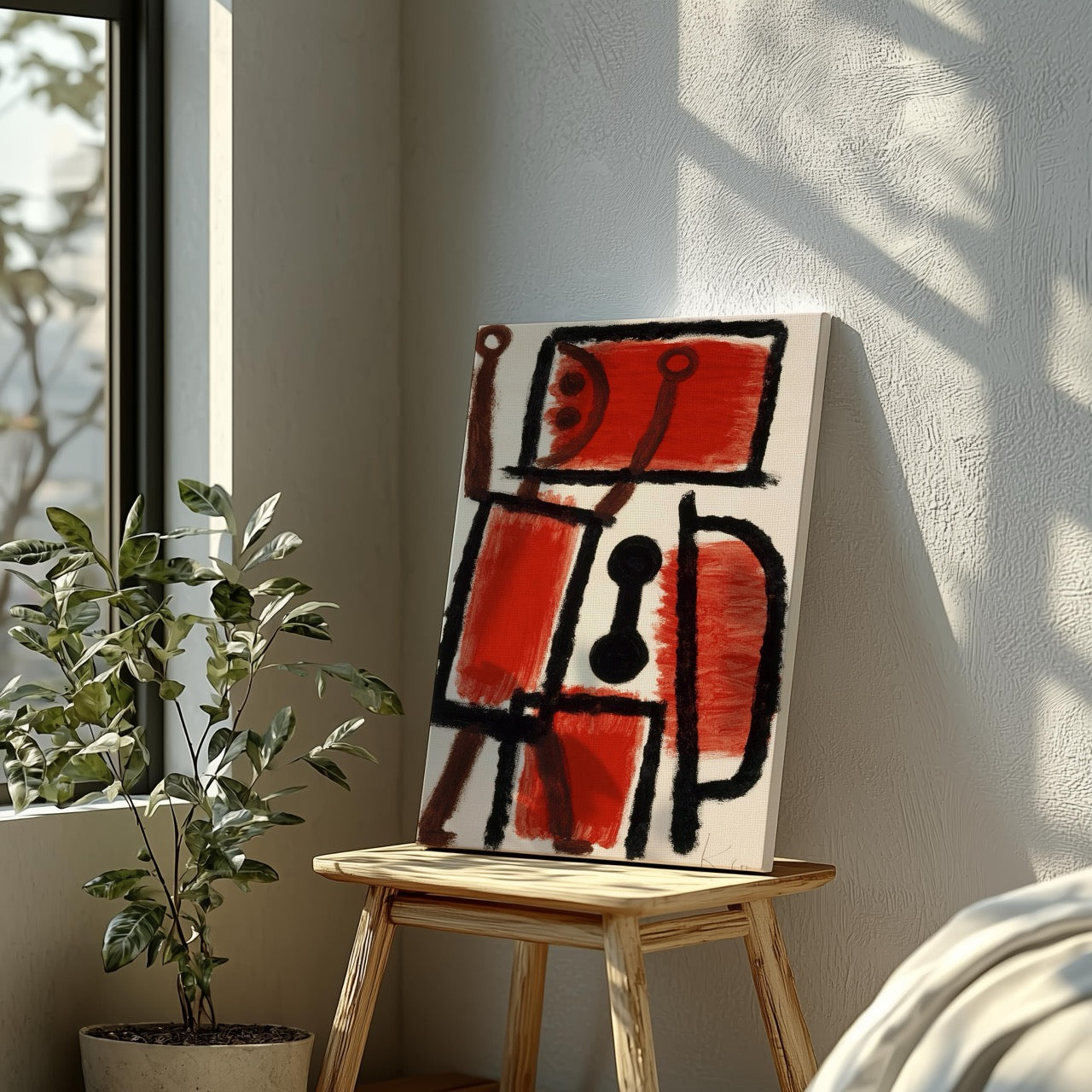 Locksmith - Paul Klee - Framed Canvas Wall Art Print - House Prints