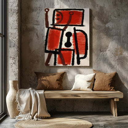 Locksmith - Paul Klee - Framed Canvas Wall Art Print - House Prints