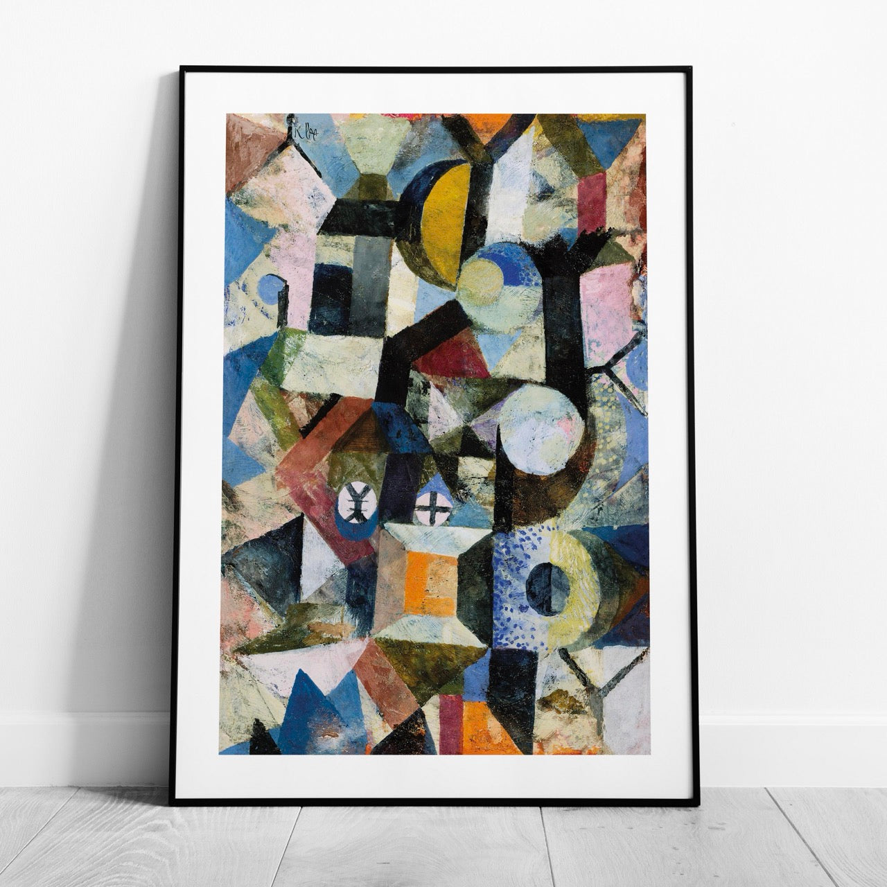 Composition with the Yellow Half-Moon and the Y - Paul Klee - Rolled Poster Wall Art Print | House Prints