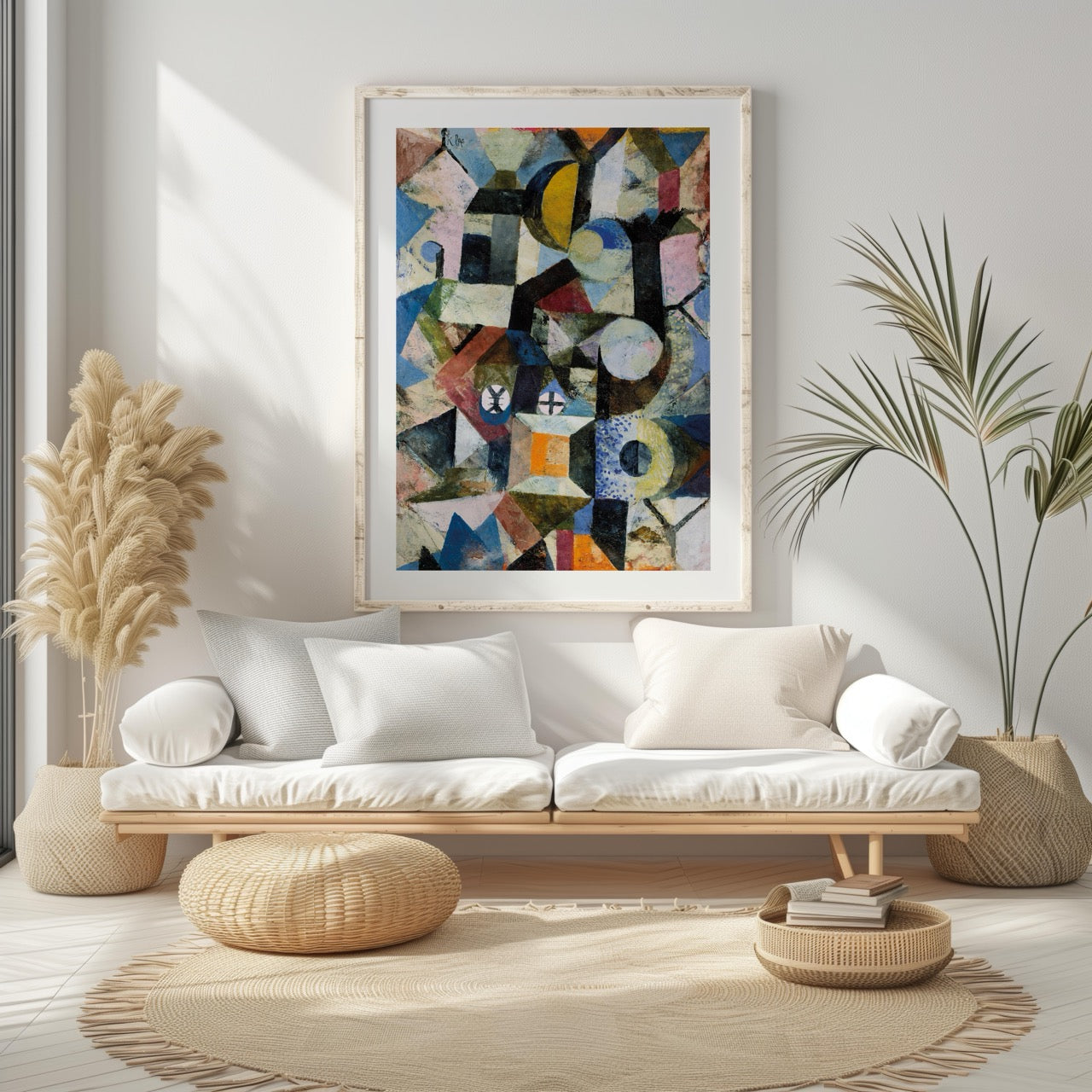 Composition with the Yellow Half-Moon and the Y - Paul Klee - Rolled Poster Wall Art Print | House Prints