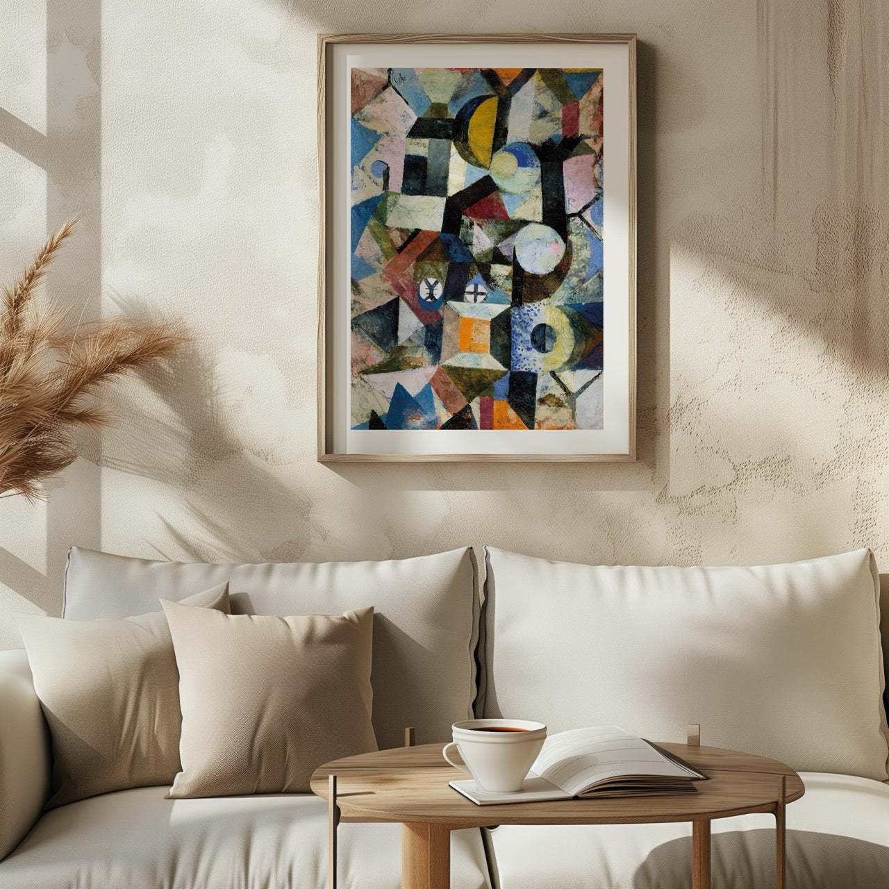 Composition with the Yellow Half-Moon and the Y - Paul Klee - Rolled Poster Wall Art Print | House Prints