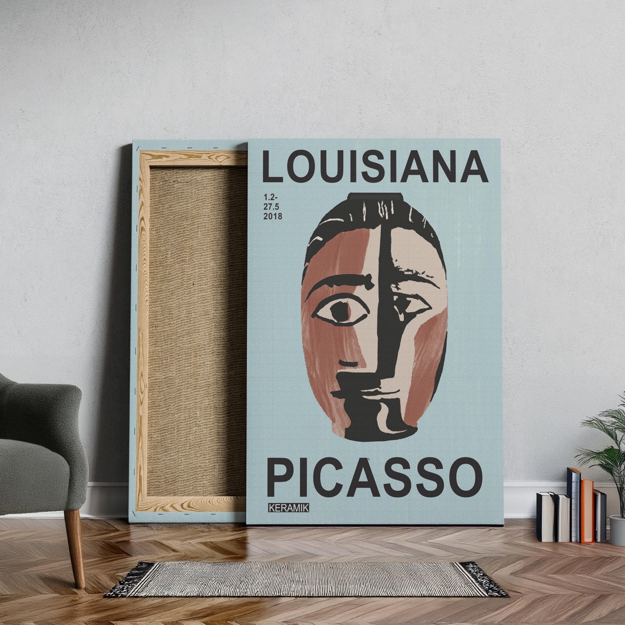 Head of a Woman (Tête de Femme) - Pablo Picaso - Framed Canvas Wall Art Print - House Prints