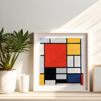 Composition with Red, Yellow, Blue, and Black - Piet Mondrian - Rolled Poster Wall Art Print | House Prints