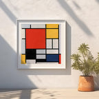 Composition with Red, Yellow, Blue, and Black - Piet Mondrian - Rolled Poster Wall Art Print | House Prints
