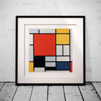 Composition with Red, Yellow, Blue, and Black - Piet Mondrian - Rolled Poster Wall Art Print | House Prints