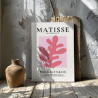 Pink Abstract Floral Papiers Découpés - Henri Matisse - Framed Canvas Wall Art Print | House Prints