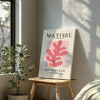 Pink Abstract Floral Papiers Découpés - Henri Matisse - Framed Canvas Wall Art Print | House Prints