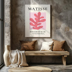 Pink Abstract Floral Papiers Découpés - Henri Matisse - Framed Canvas Wall Art Print | House Prints