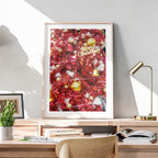 Pink & Gold Christmas Tree Decorations - Rolled Poster Wall Art Print | House Prints