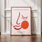 Pink & Red Face Papiers Découpés - Henri Matisse - Rolled Poster Wall Art Print | House Prints