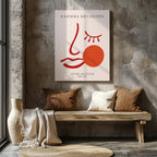 Pink & Red Face Papiers Découpés - Henri Matisse - Framed Canvas Wall Art Print | House Prints