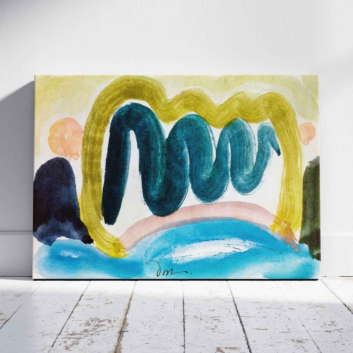 Pond in Sunlight - Arthur Dove - Framed Canvas Wall Art Print | House Prints