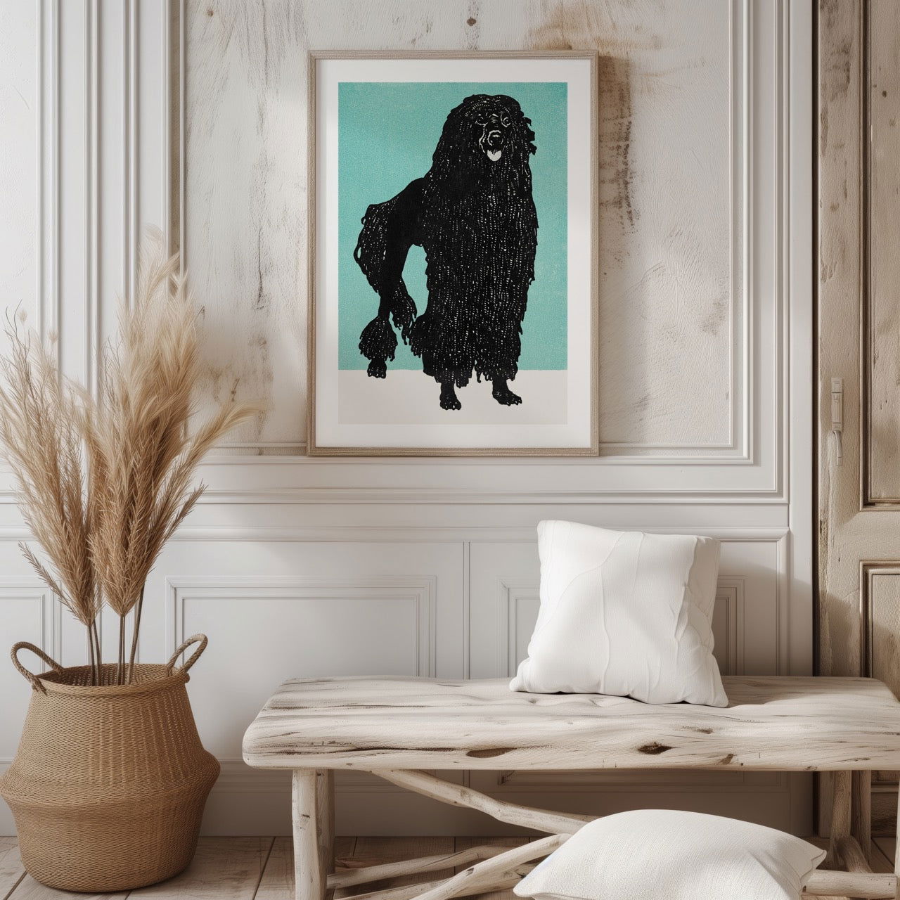 Poodle - Moriz Jung - Rolled Poster Wall Art Print - House Prints