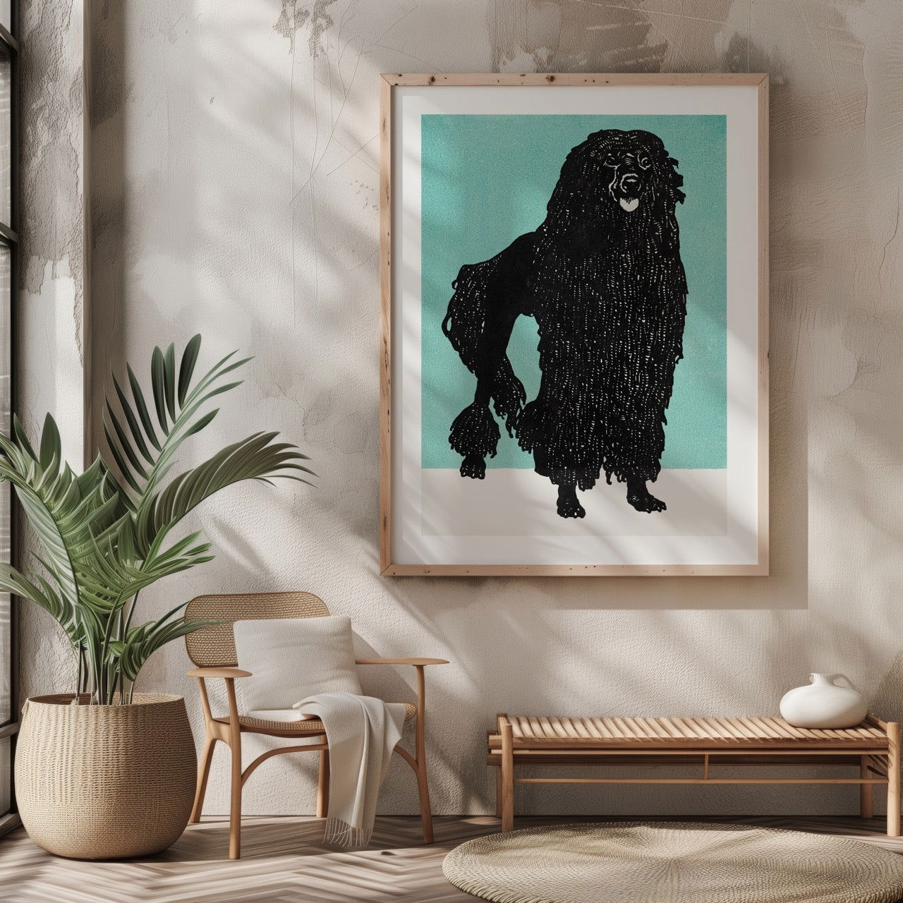 Poodle - Moriz Jung - Rolled Poster Wall Art Print - House Prints