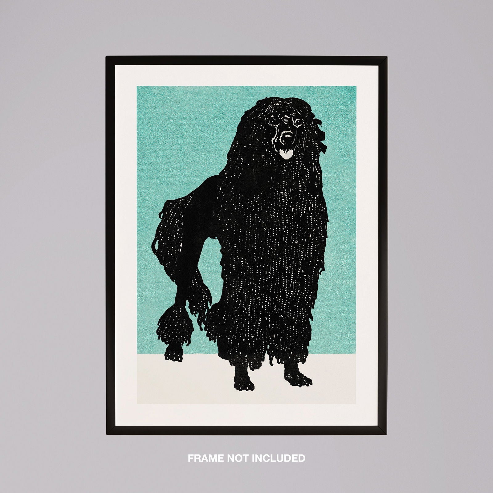 Poodle - Moriz Jung - Rolled Poster Wall Art Print - House Prints