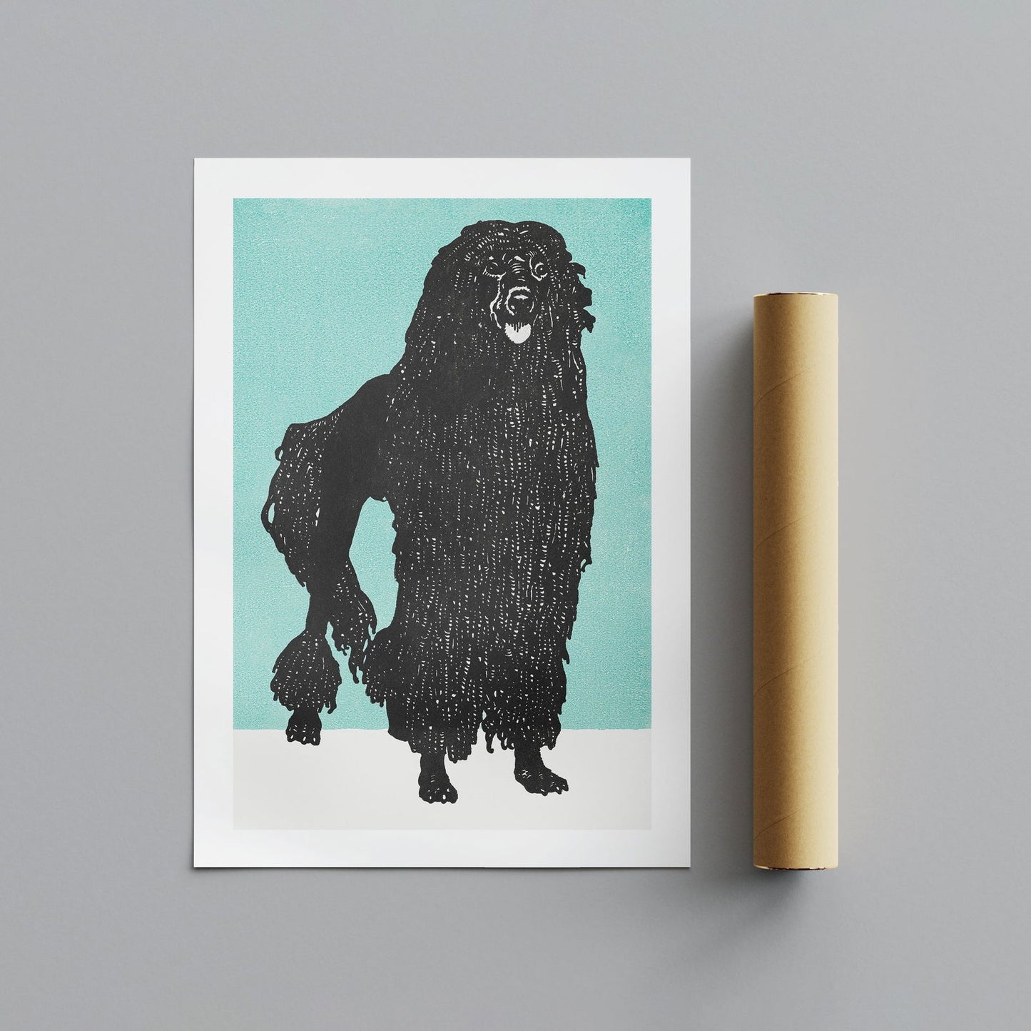 Poodle - Moriz Jung - Rolled Poster Wall Art Print - House Prints