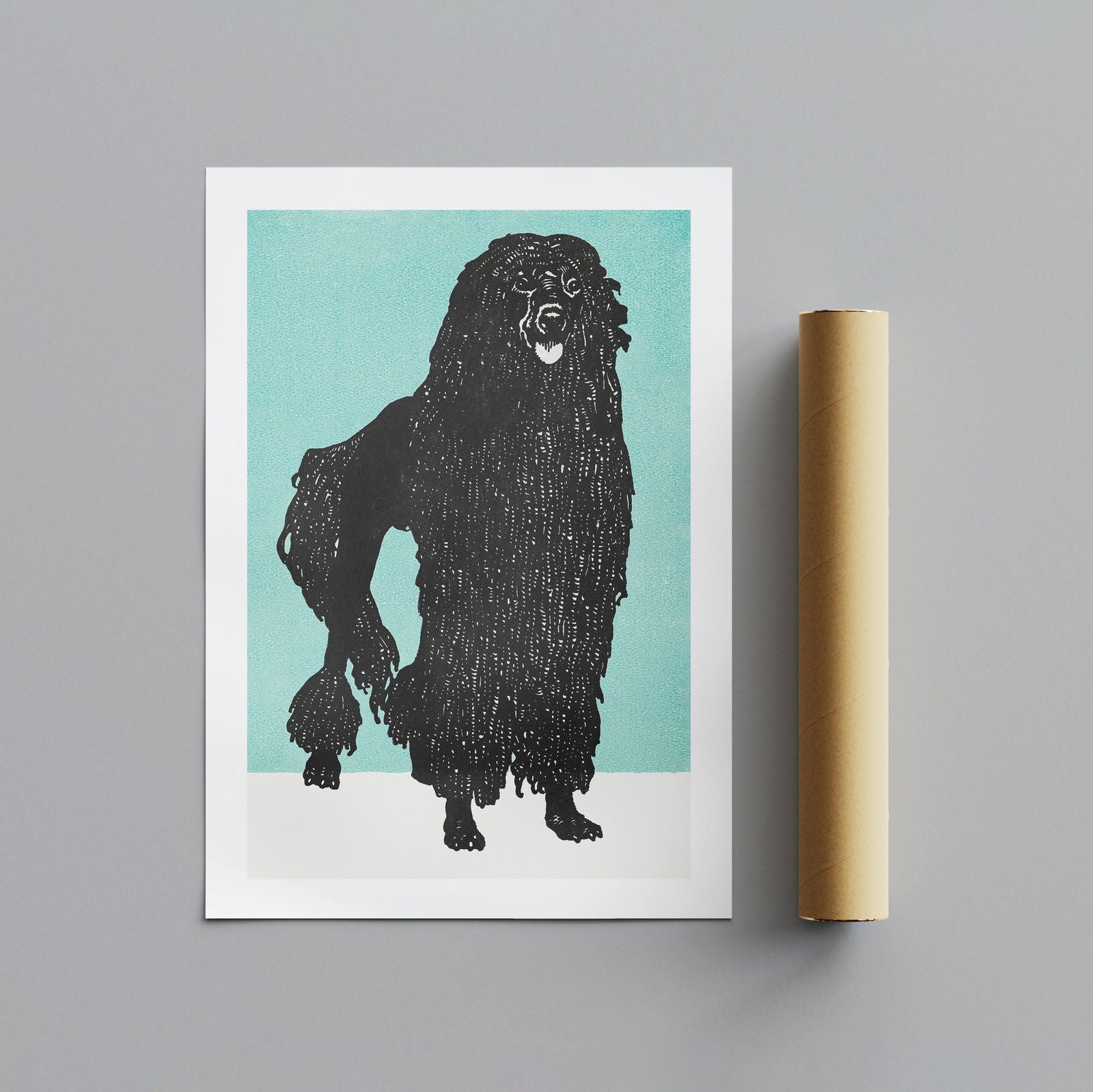 Poodle - Moriz Jung - Rolled Poster Wall Art Print - House Prints