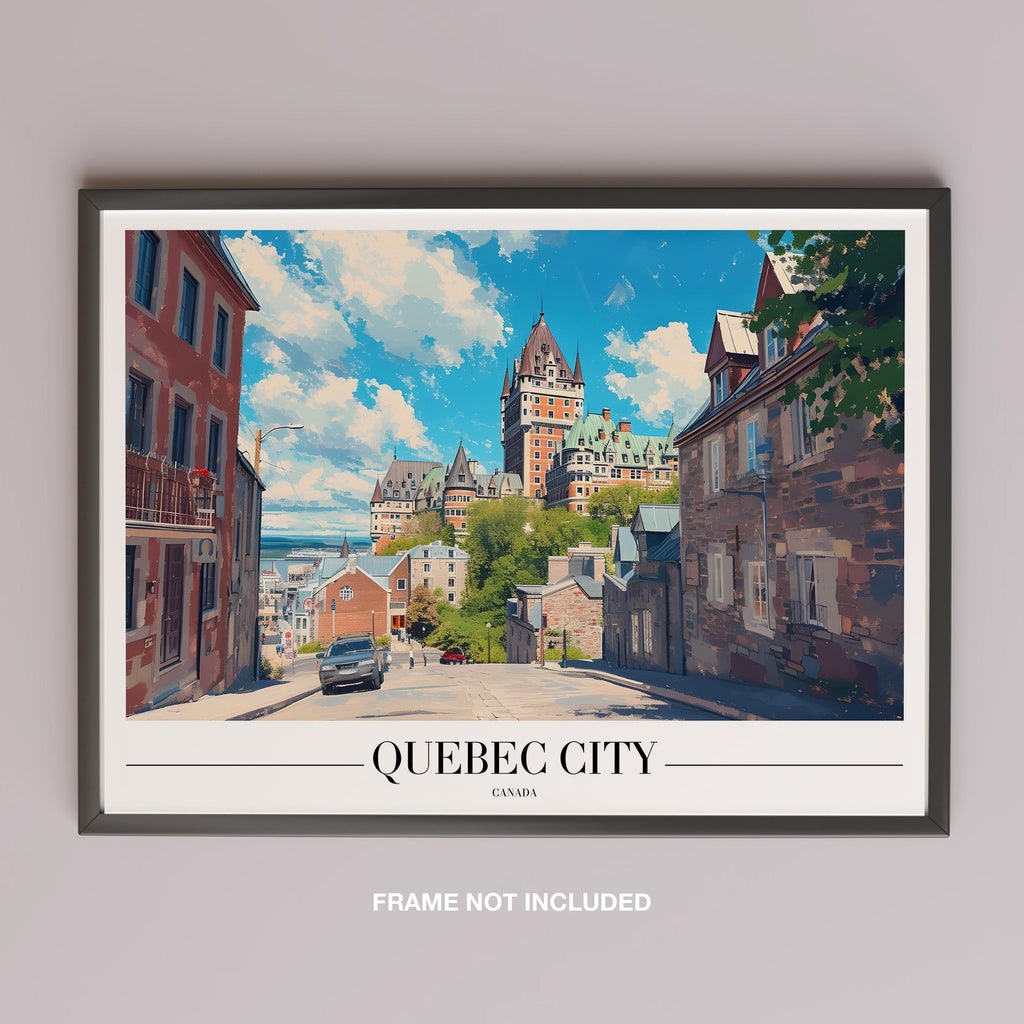 Quebec Canada World Travel Cityscape - Rolled Poster Wall Art Print | House Prints
