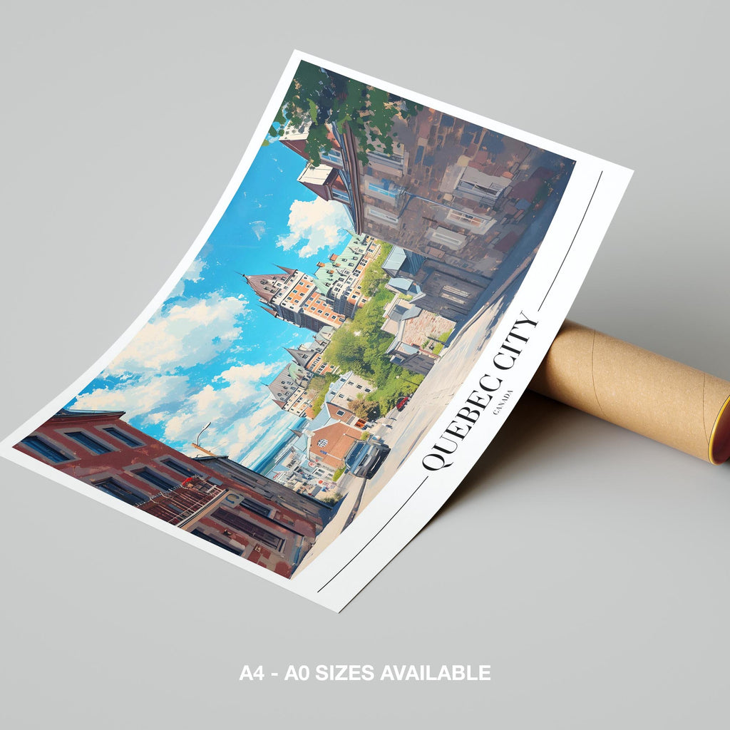 Quebec Canada World Travel Cityscape - Rolled Poster Wall Art Print | House Prints