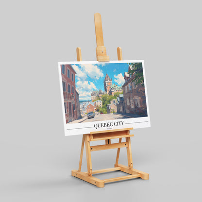 Quebec Canada World Travel Cityscape - Framed Canvas Wall Art Print - House Prints
