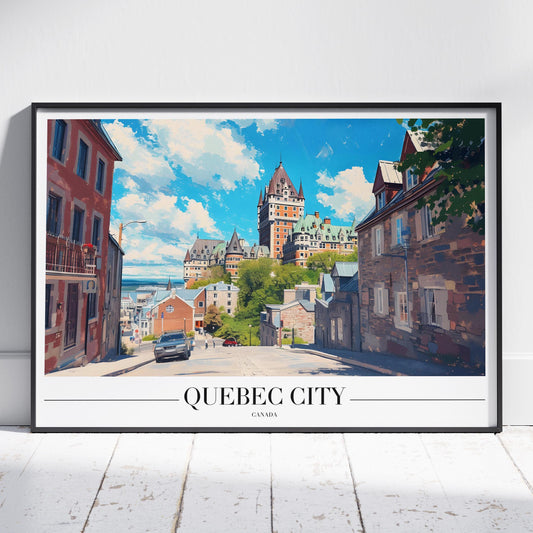 Quebec Canada World Travel Cityscape - Rolled Poster Wall Art Print - House Prints