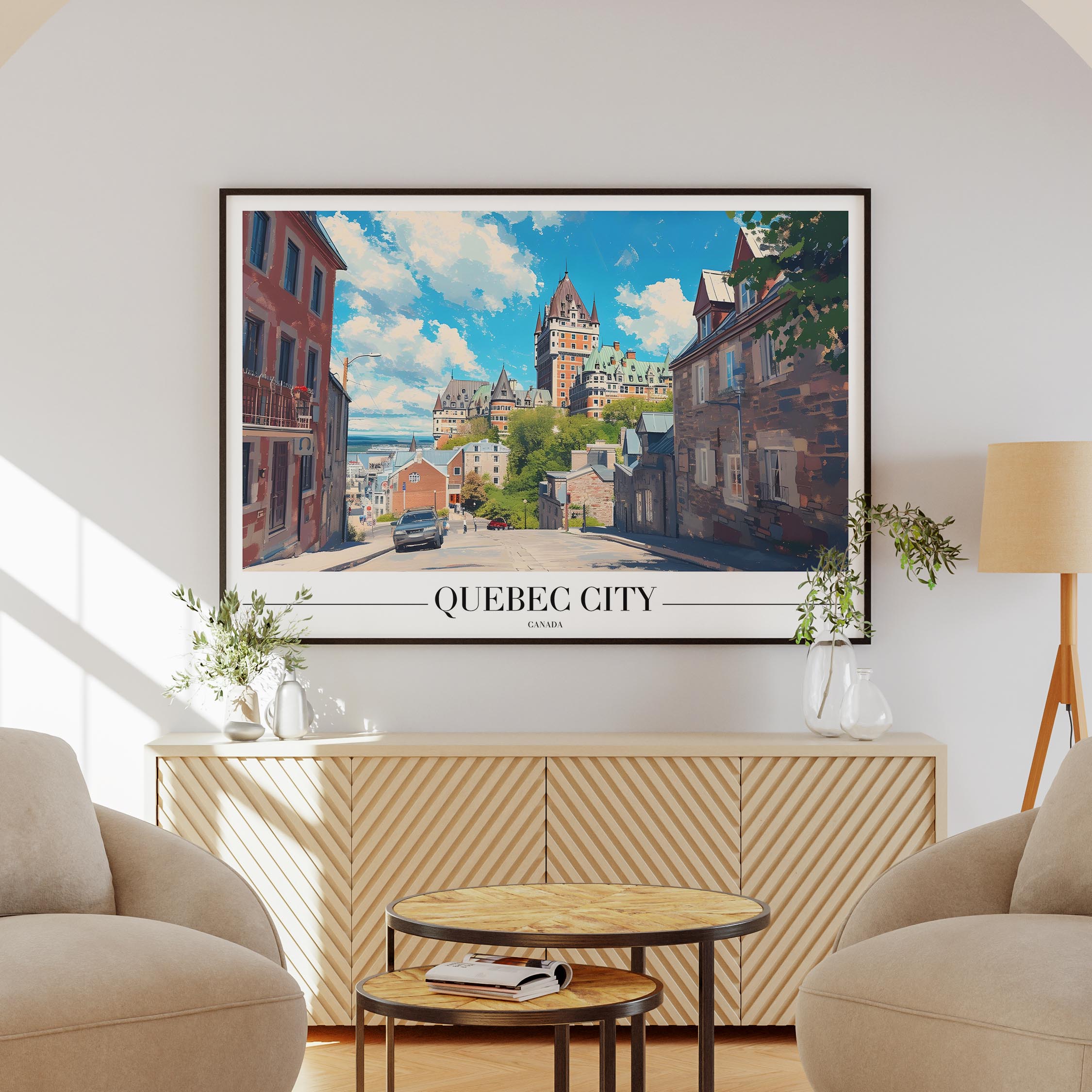 Quebec Canada World Travel Cityscape - Rolled Poster Wall Art Print | House Prints