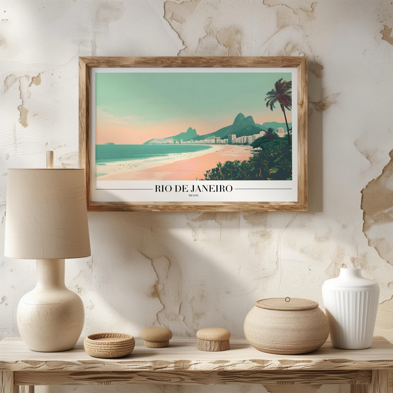 Timeless Rio de Janeiro Beach World Travel - Rolled Poster Wall Art Print - House Prints