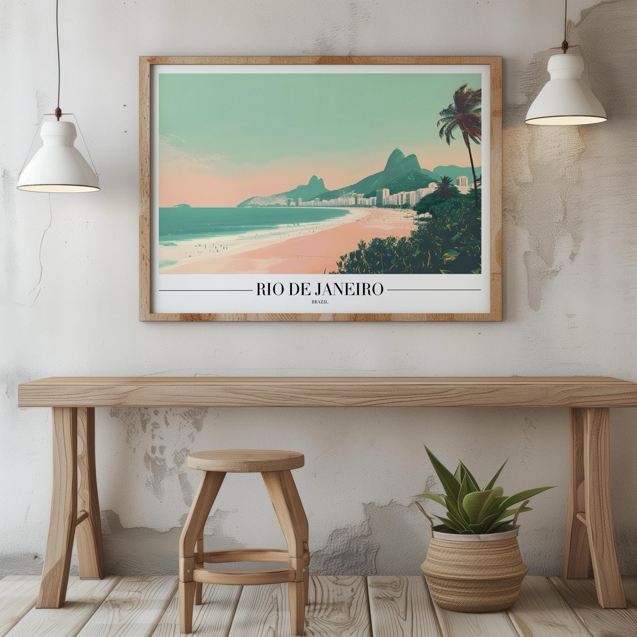 Timeless Rio de Janeiro Beach World Travel - Rolled Poster Wall Art Print - House Prints