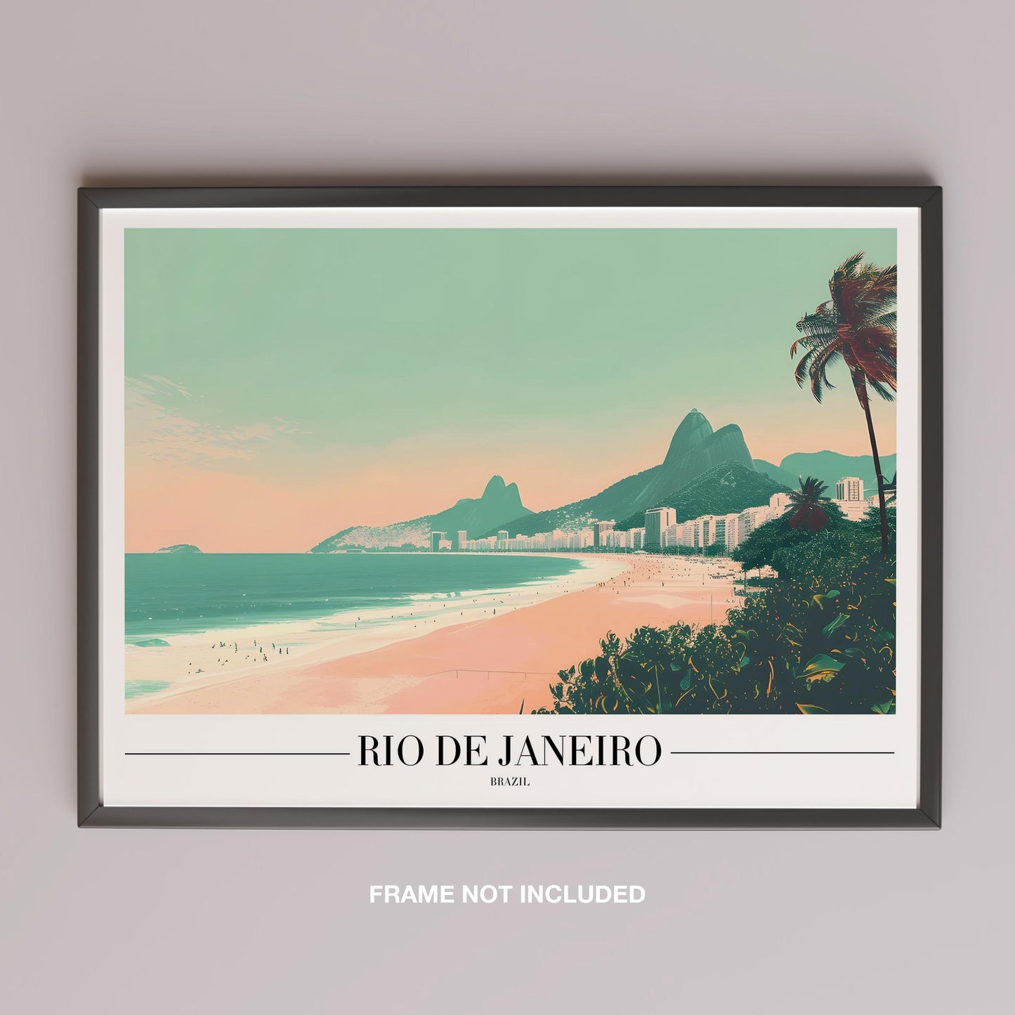 Timeless Rio de Janeiro Beach World Travel - Rolled Poster Wall Art Print - House Prints