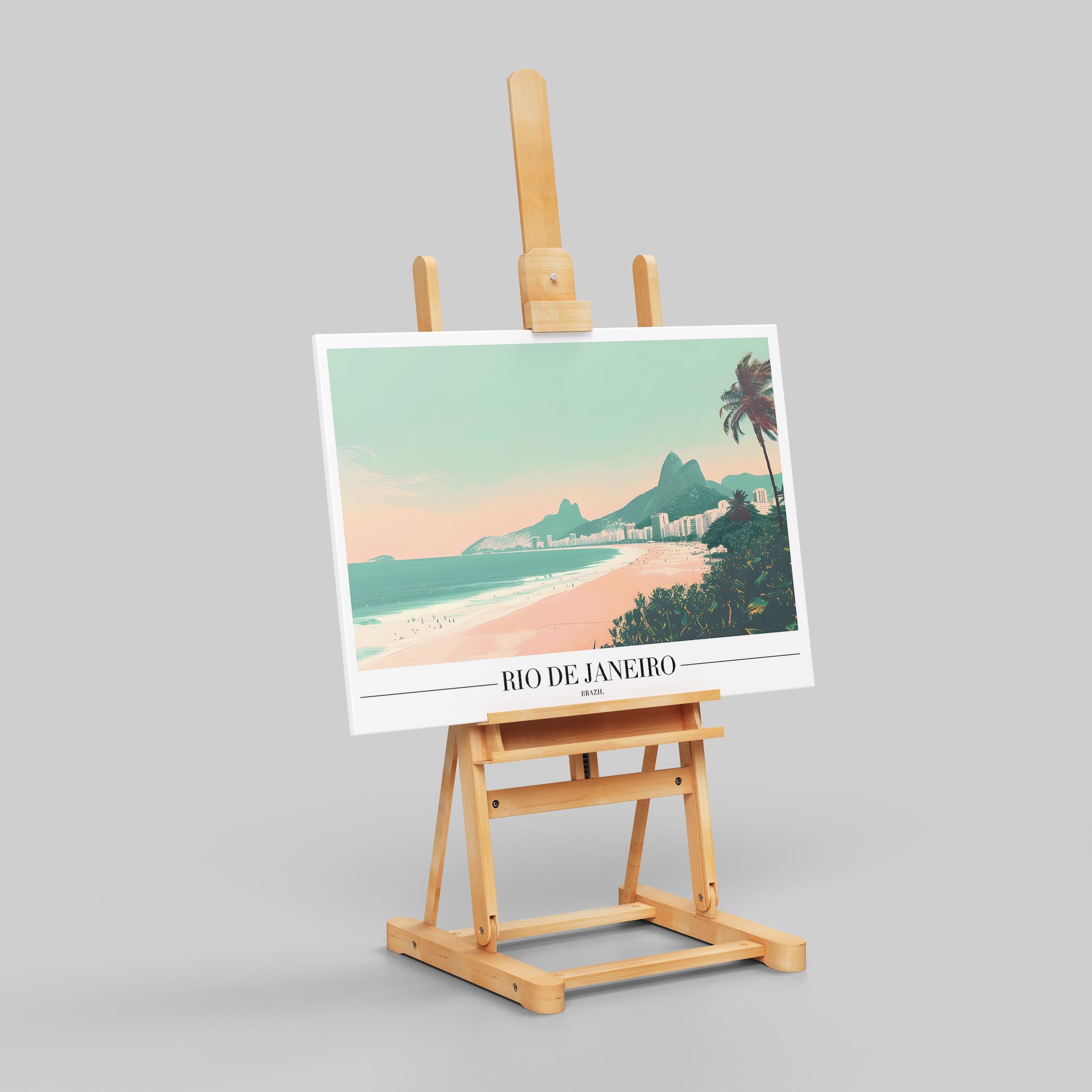 Timeless Rio de Janeiro Beach World Travel - Framed Canvas Wall Art Print | House Prints