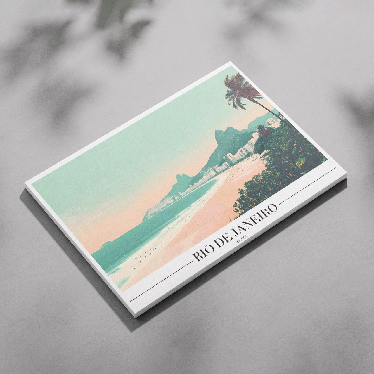 Timeless Rio de Janeiro Beach World Travel - Framed Canvas Wall Art Print | House Prints