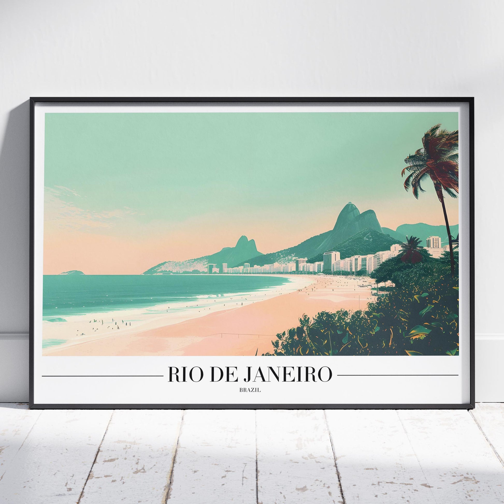 Timeless Rio de Janeiro Beach World Travel - Rolled Poster Wall Art Print - House Prints