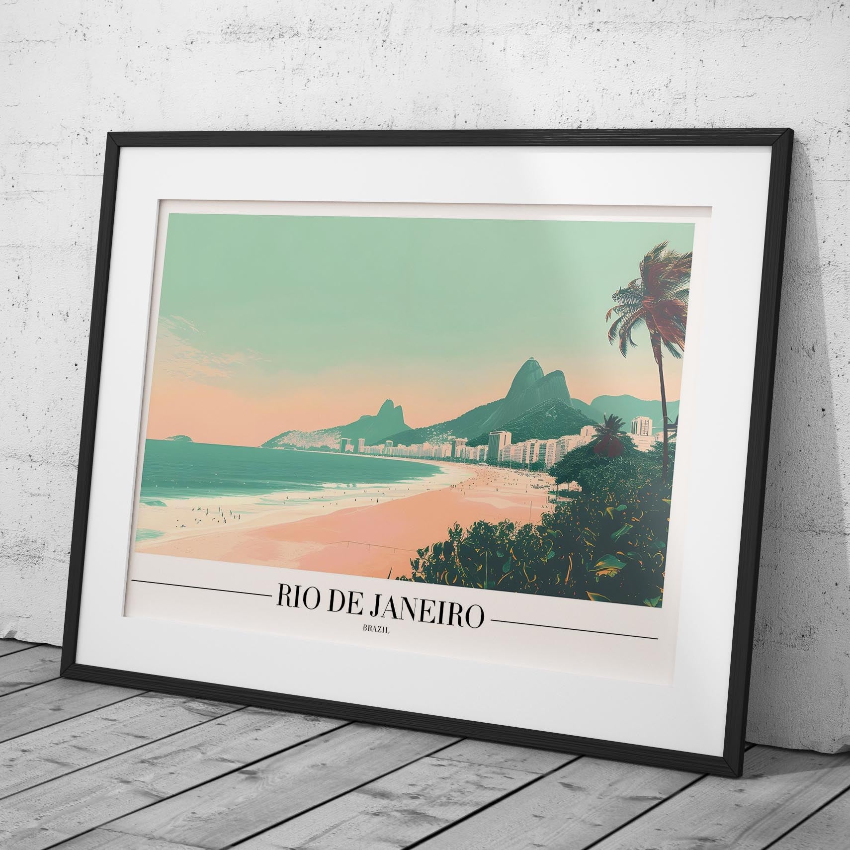 Timeless Rio de Janeiro Beach World Travel - Rolled Poster Wall Art Print - House Prints