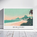 Timeless Rio de Janeiro Beach World Travel - Framed Canvas Wall Art Print | House Prints