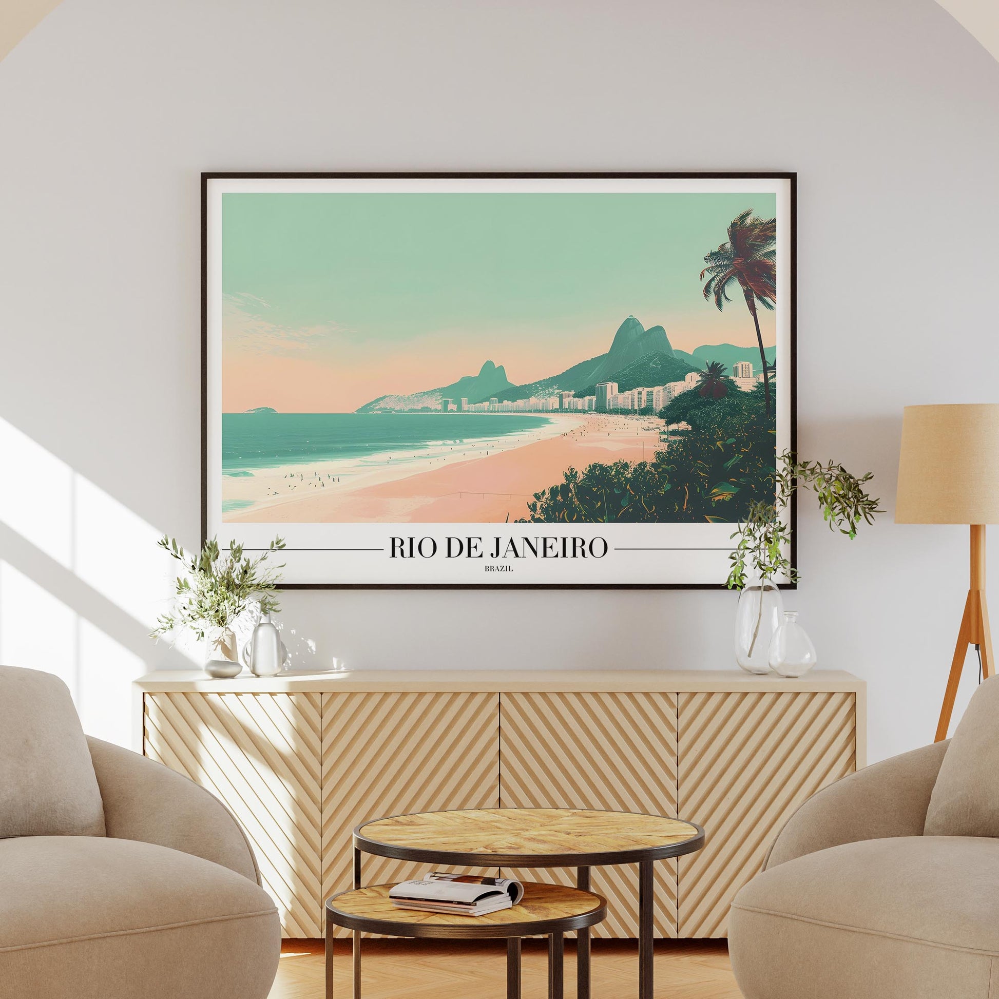 Timeless Rio de Janeiro Beach World Travel - Rolled Poster Wall Art Print - House Prints