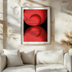 Red Abstract Circle Rotations - Rolled Poster Wall Art Print | House Prints