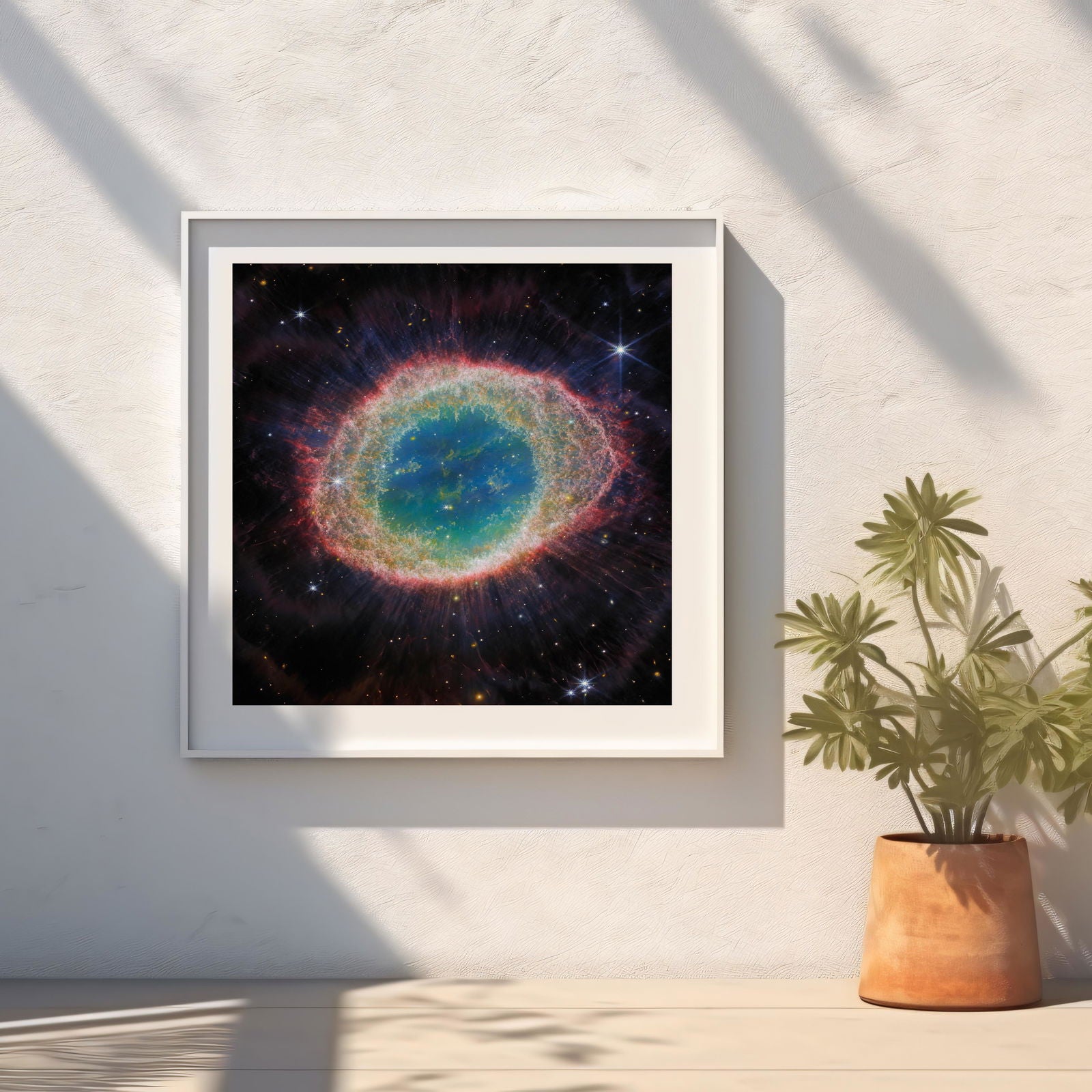 Ring Nebula Cosmos Space Hubble Telescope - Rolled Poster Wall Art Print - House Prints