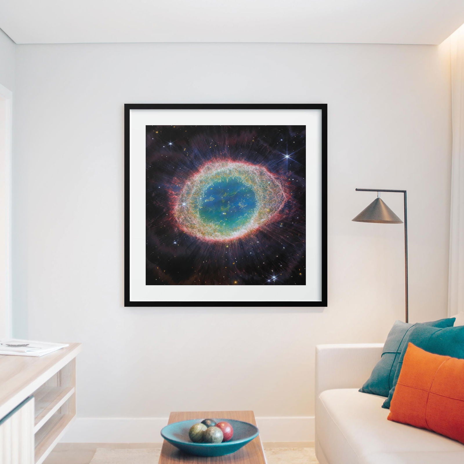 Ring Nebula Cosmos Space Hubble Telescope - Rolled Poster Wall Art Print - House Prints