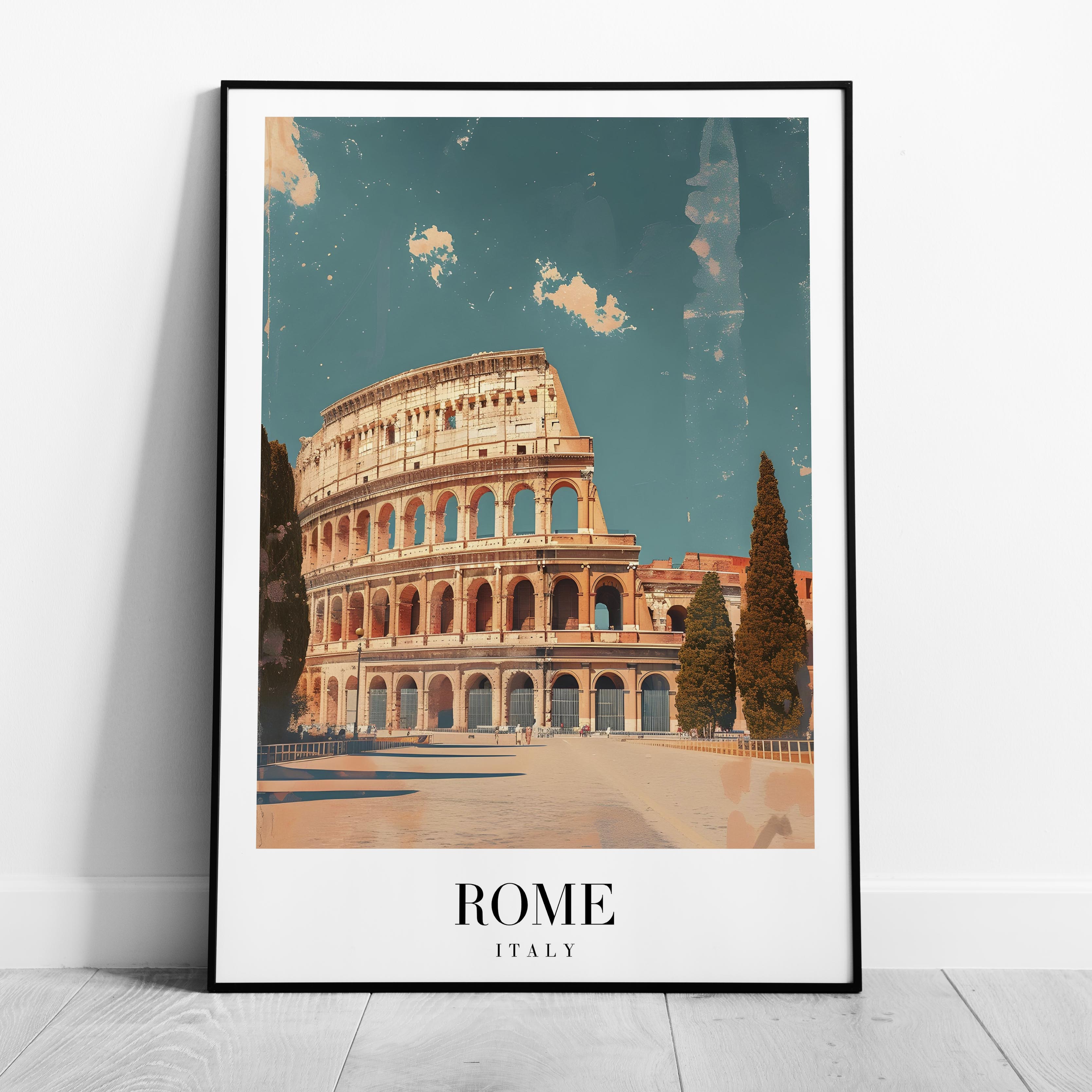 Rome Italy World City Travel Art - Rolled Poster Wall Art Print
